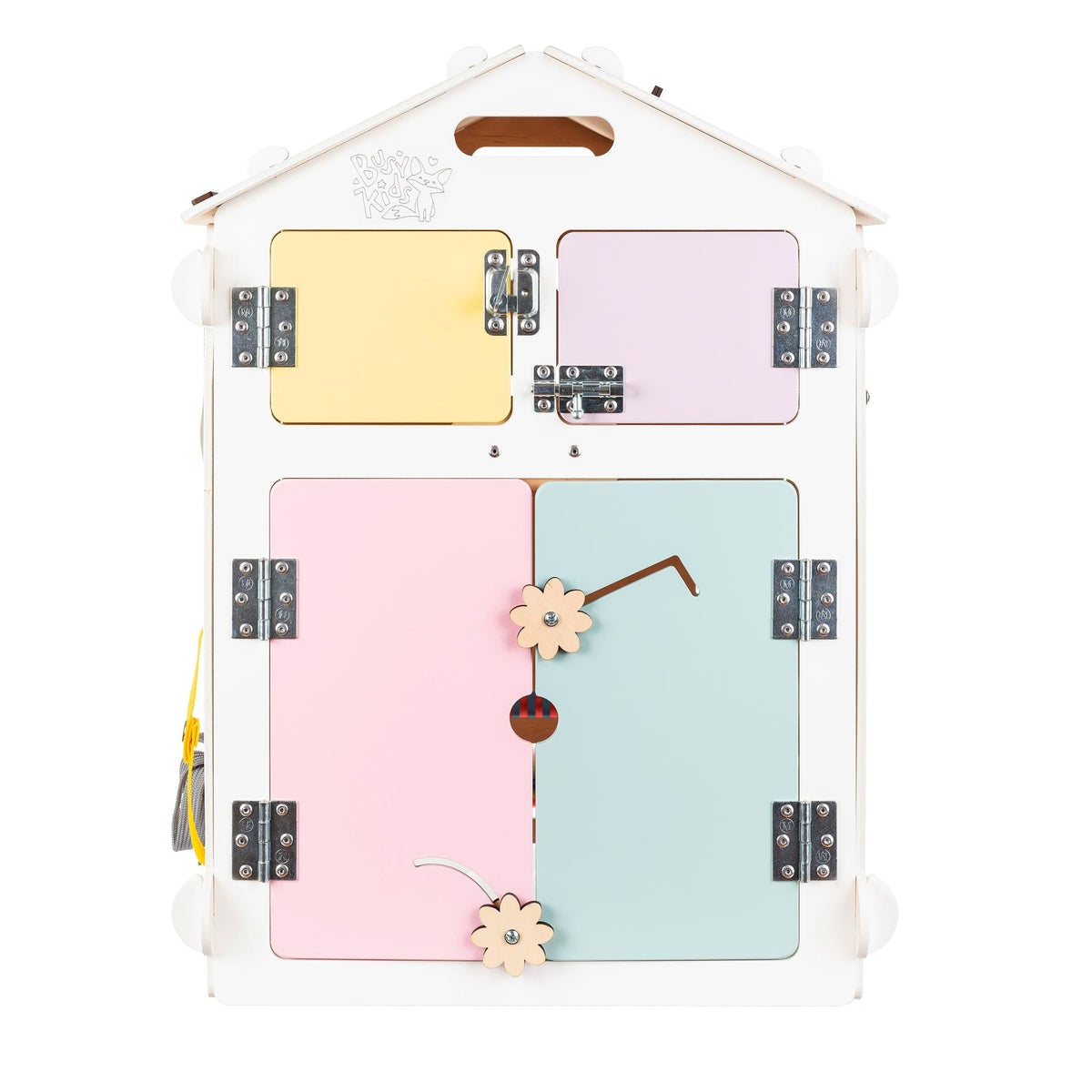 Busy House Pastell Weiss - Activity Board Montessori® by Busy Kids