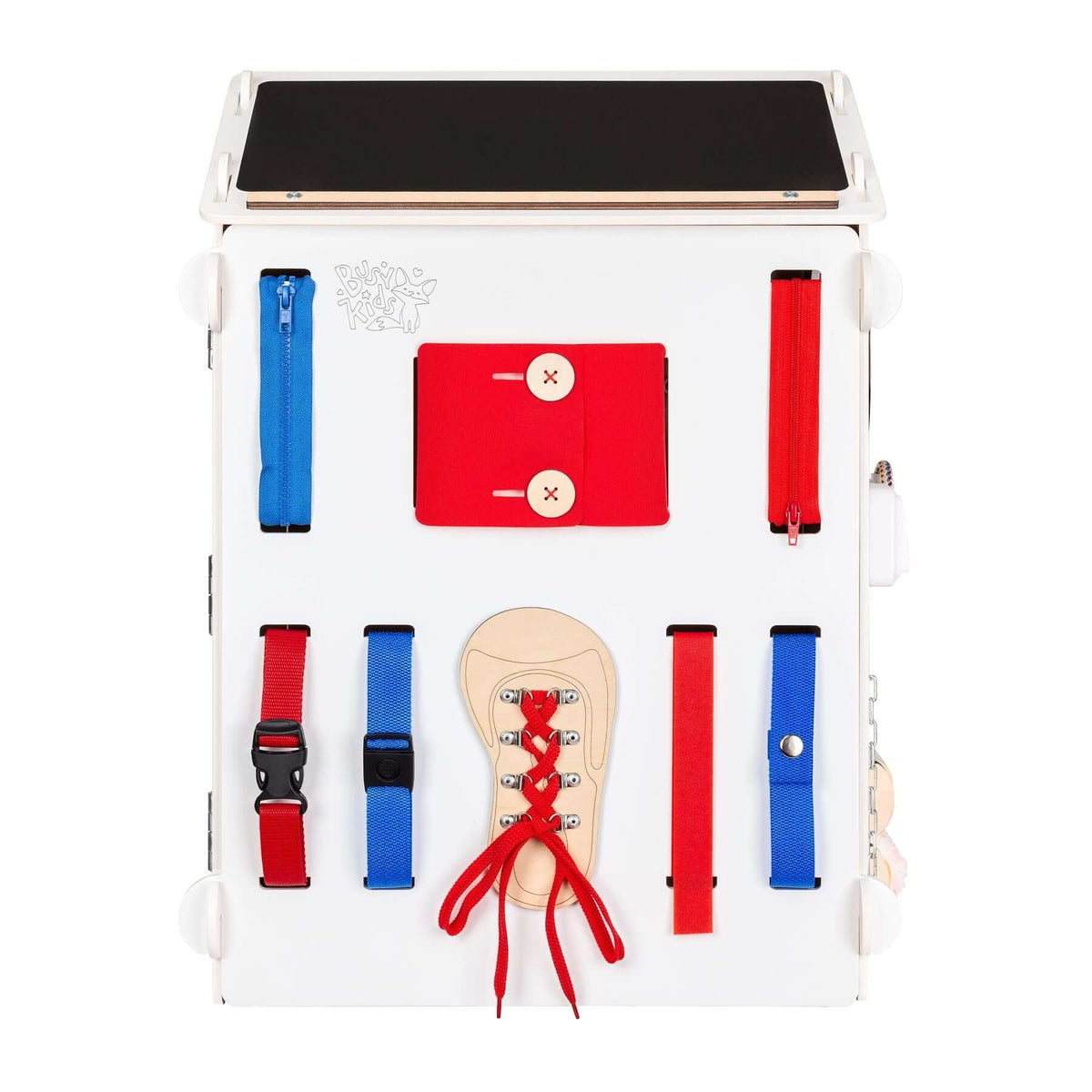 Busy House Weiss - Activity Board Montessori® by Busy Kids® - Montessori.store