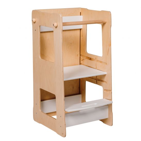 Montessori® Lernturm XL++ Tafel-/Spiegel-Brett/Rutsche