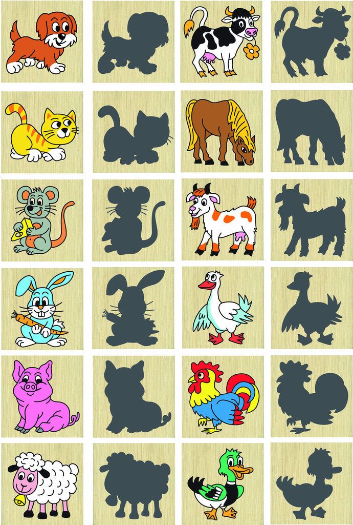 MEMORY - TIERE UND IHRE SCHATTEN - Montessori.store