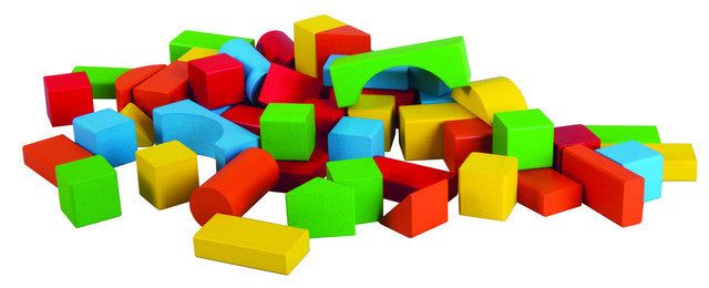 Konstruktions-Set aus Holz - 27 mm - 50 Bauklötze - Montessori.store