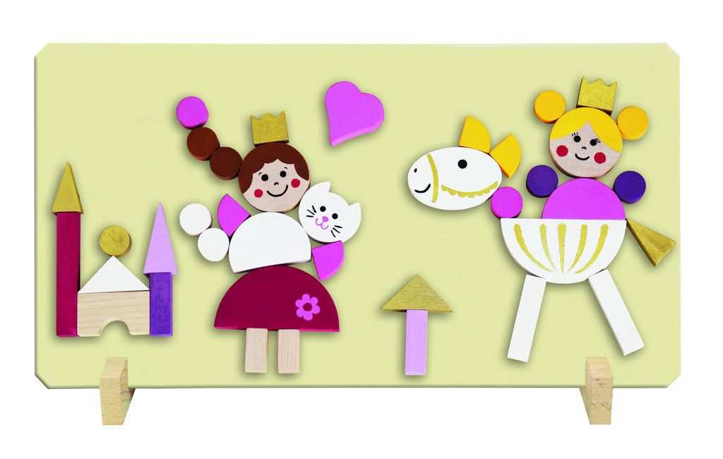 Magnetisches Puzzle für Kinder mit Prinzessinnenmotiv, verbessert Feinmotorik und Kreativität.