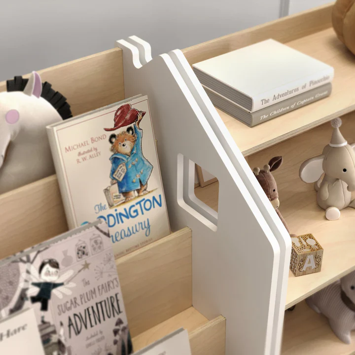 Bücherregal &amp; Spielzeugregal - Weiss- Montessori®