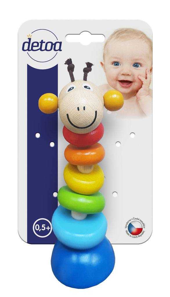 Giraffe toy, colorful, twistable and bendable, ideal for baby months.