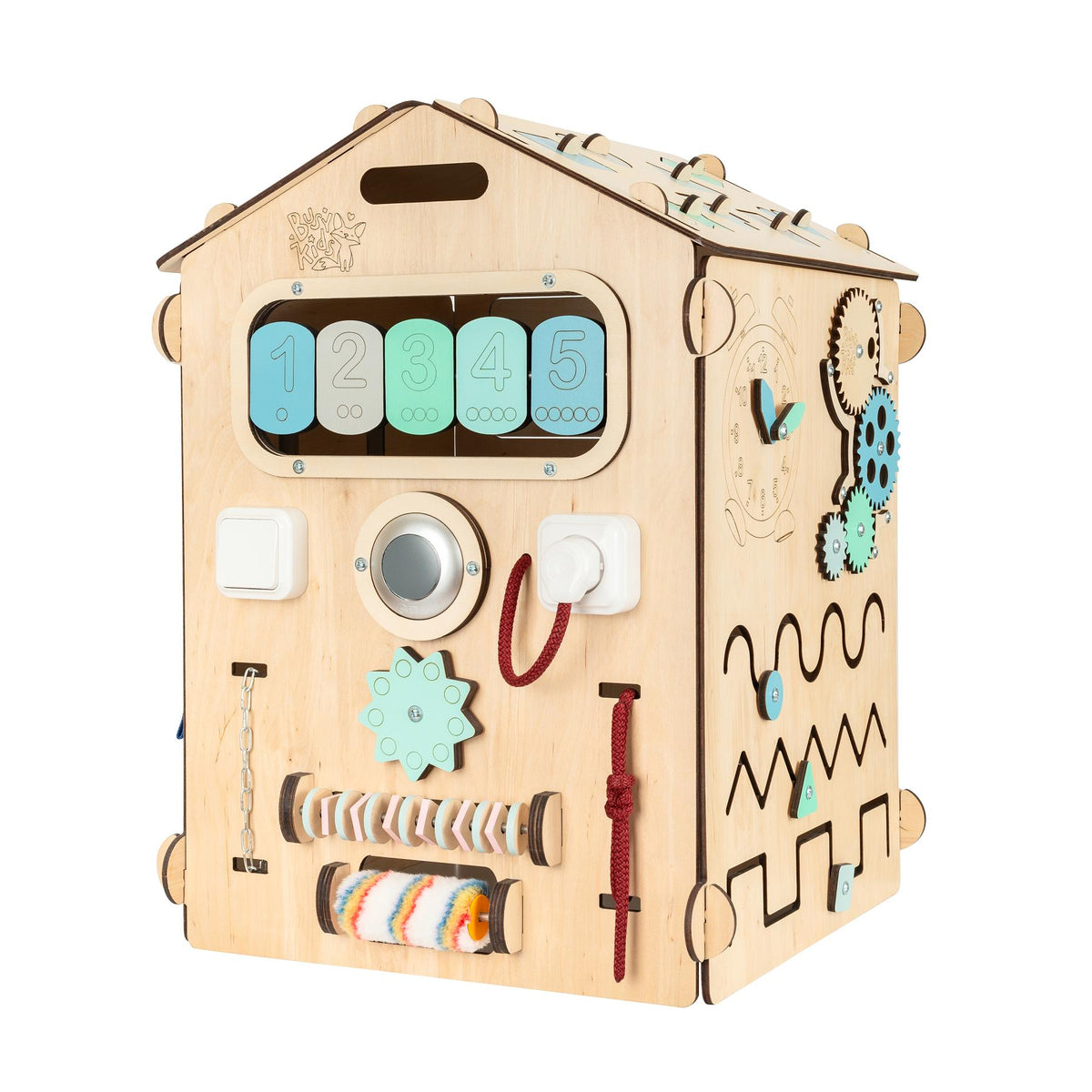 BusyBoard sensorisches Spielhaus Natura Mint - limitierte Auflage