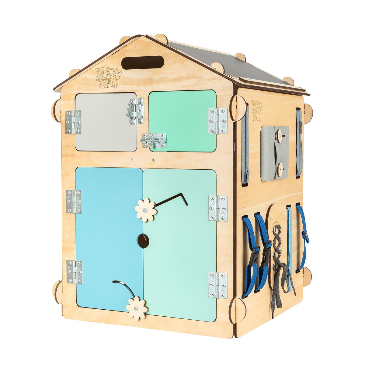 BusyBoard sensorisches Spielhaus Natura Mint - limitierte Auflage