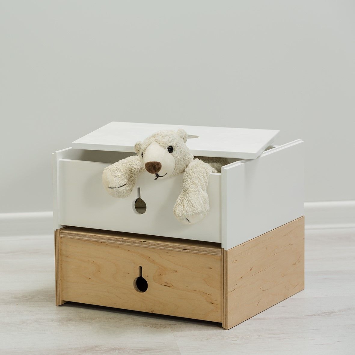 Wooden box - practical, stackable, multifunctional