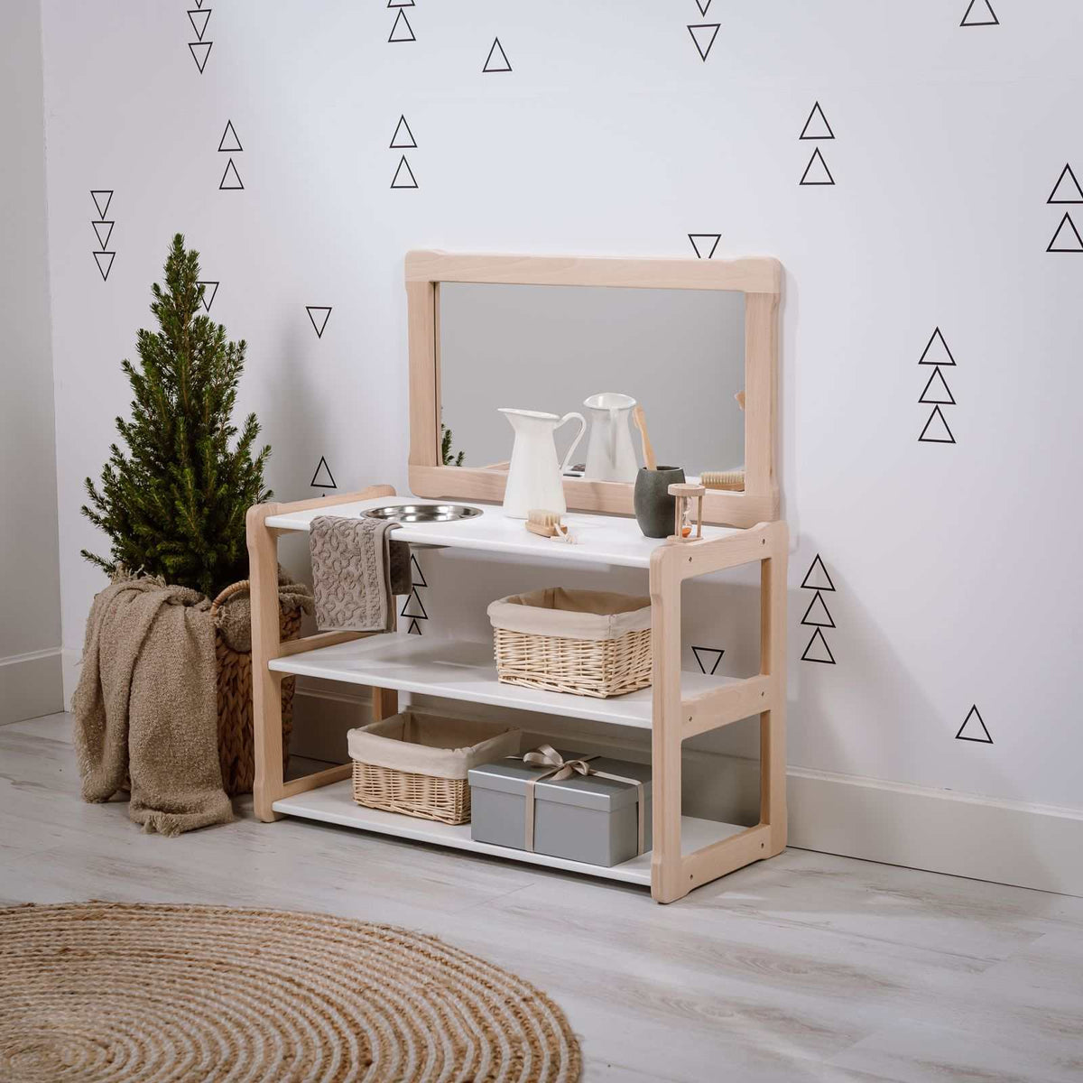 Lavabo avec miroir - Montessori®