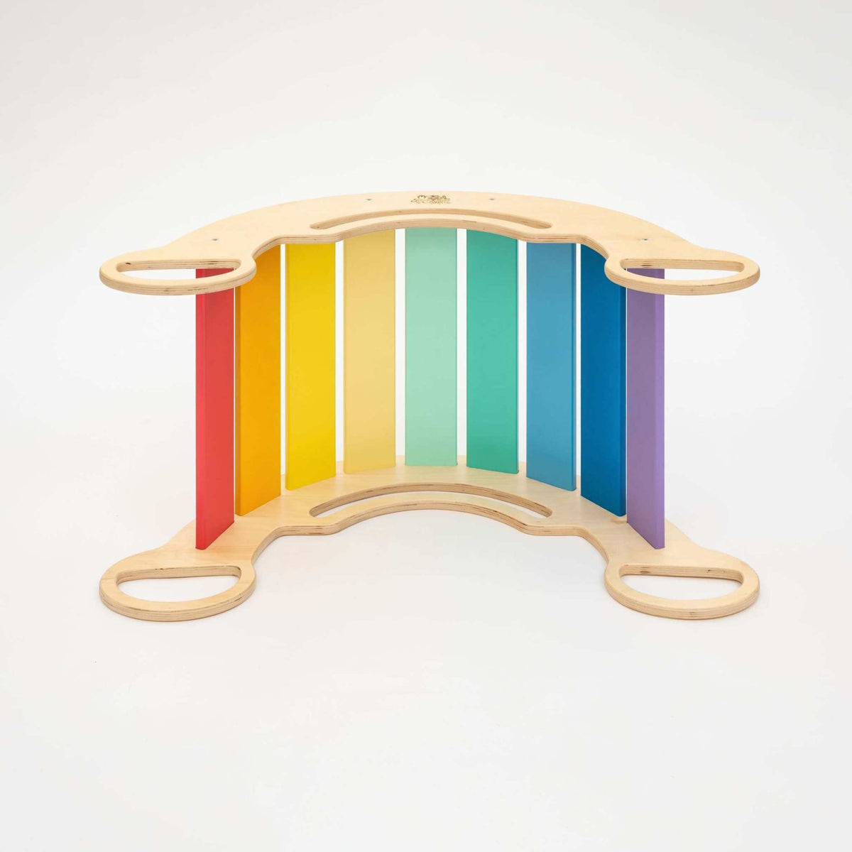 Multifunctional wooden rocker with bright colors for children from 1 year.
