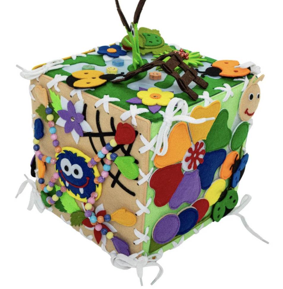 MOTORIKWÜRFEL - WEICHES BUCH - WUNDERWÜRFEL - Montessori® - Montessori.store