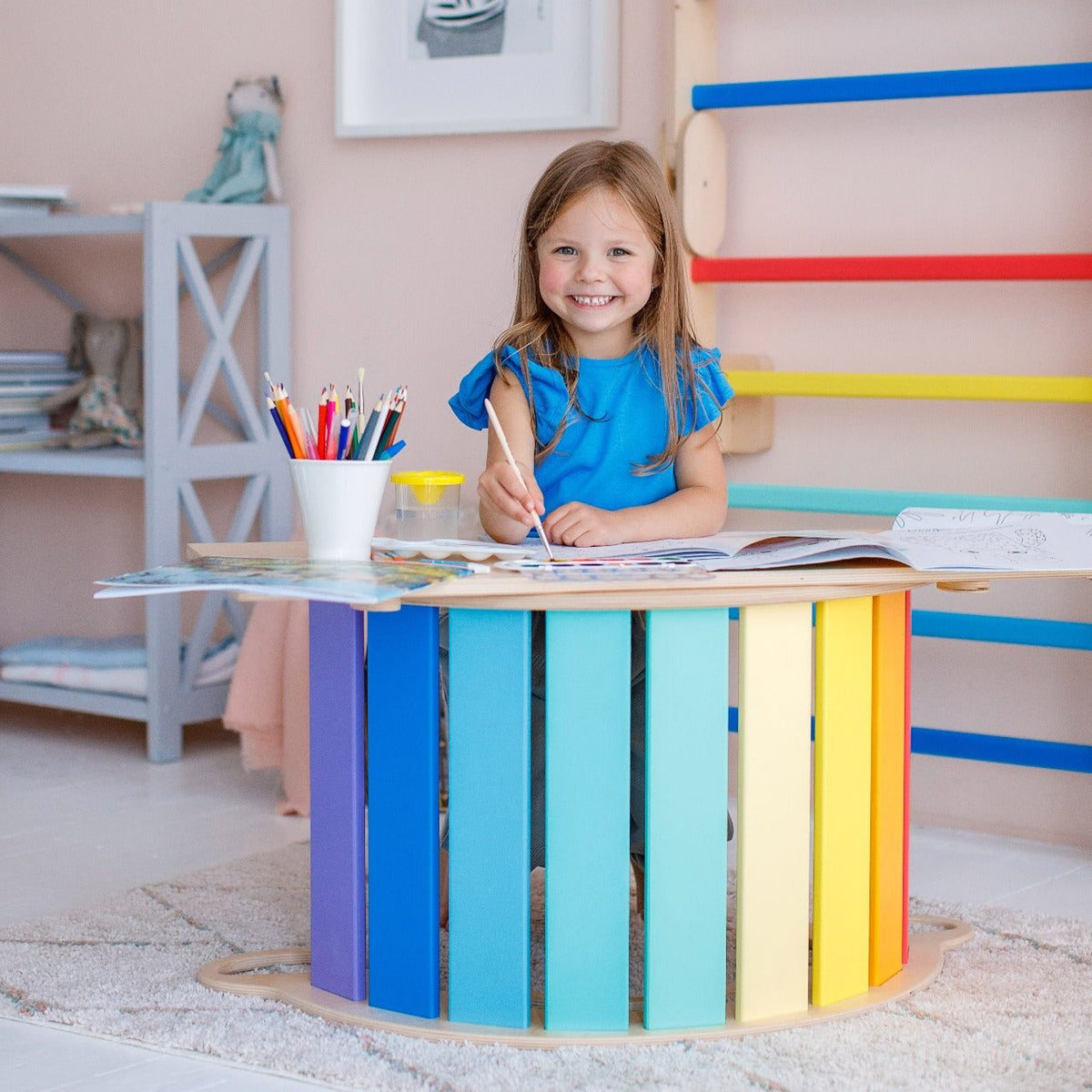 Balance rocker/rocker with double-sided board - light