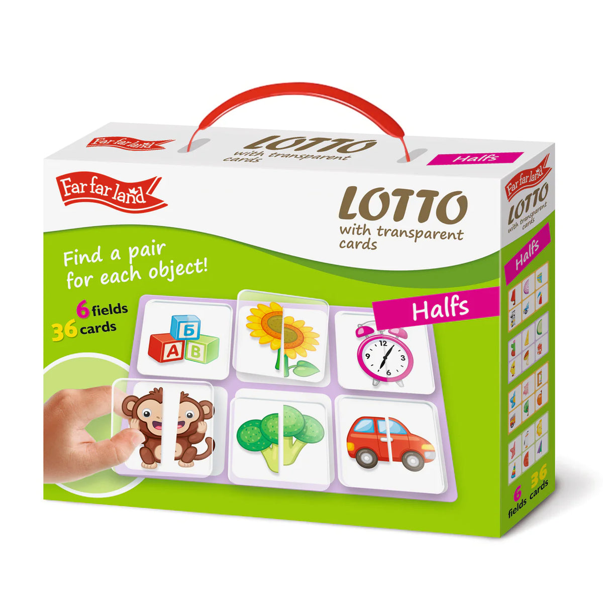 LOTTO - with transparent cards - halves