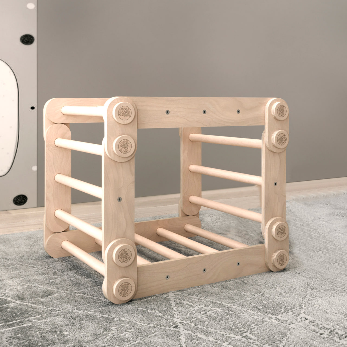 Flexi-Klettergerüst für Kinder (Set M mit Rutsche) beschichtungsfrei - Montessori.store