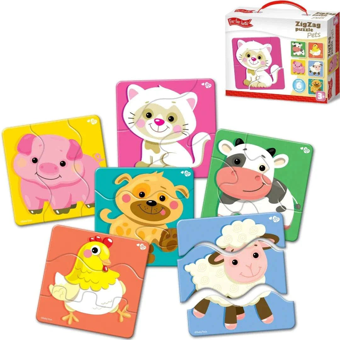 ZigZag Puzzles - Haustiere - Montessori.store
