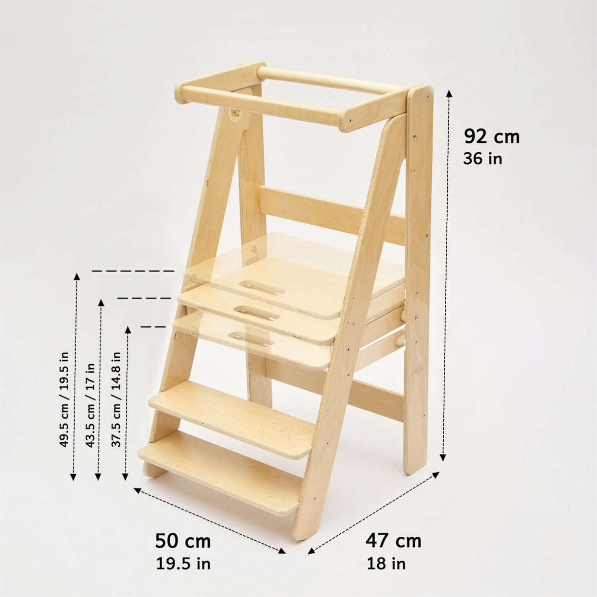 Torre di apprendimento pieghevole - senza rivestimento