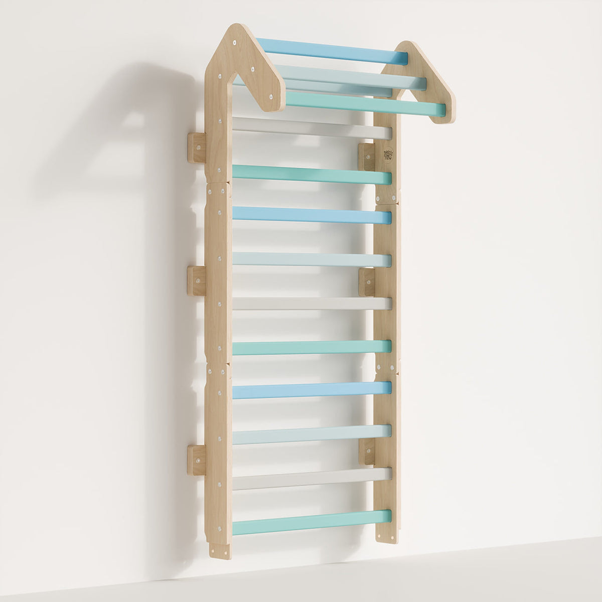 BusyKids Barras de pared 2 en 1 - Menta