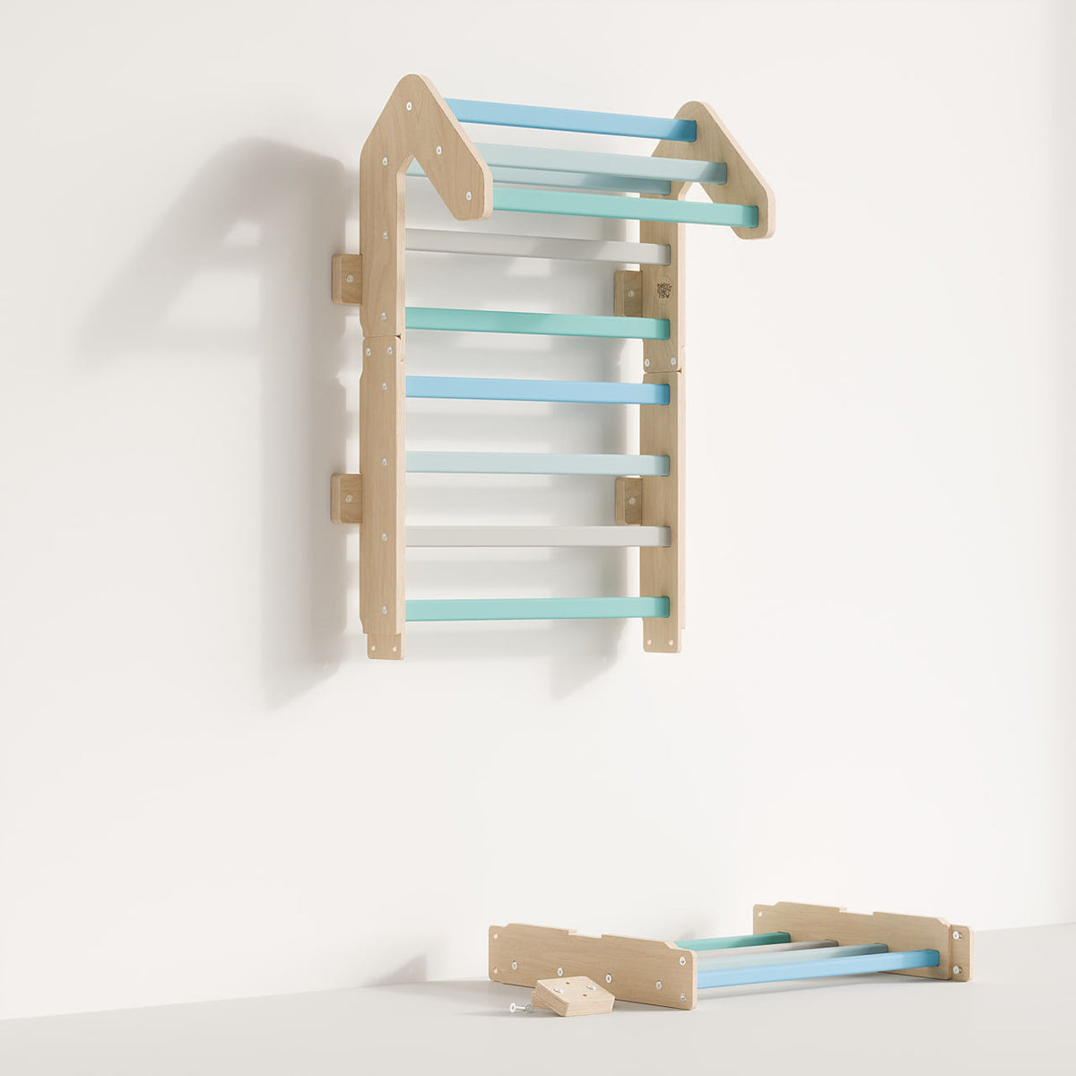 BusyKids Barras de pared 2 en 1 - Menta