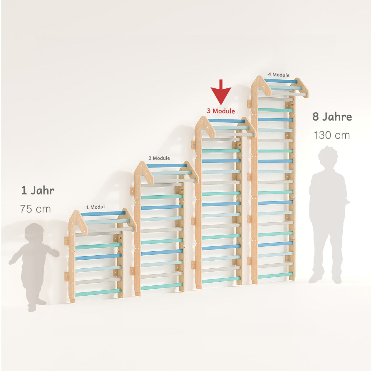 Sprossenwand für Kinder Maxi - Minze