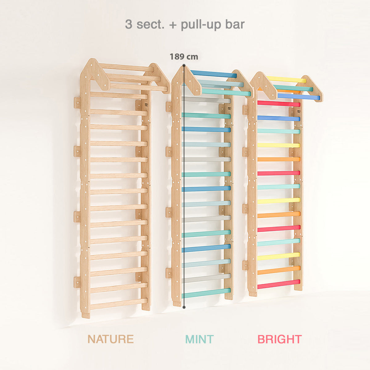 Wall bars for children maxi - mint 