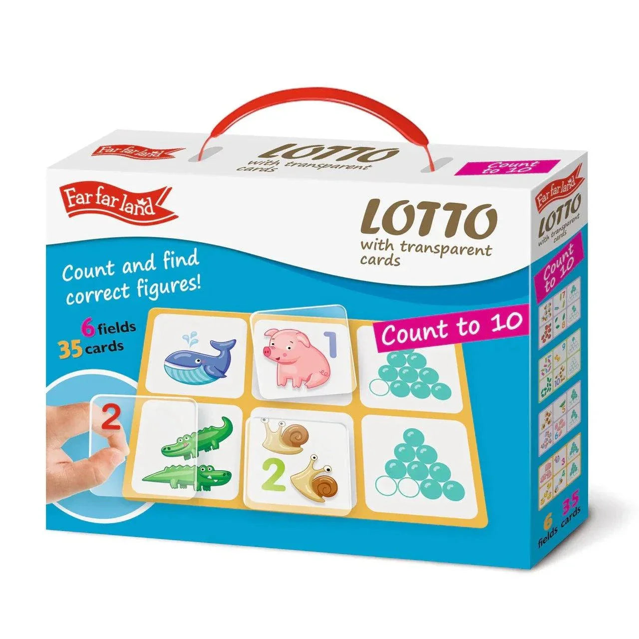LOTTO - mit transpartenten Karten - zähl bis 10 - Montessori.store